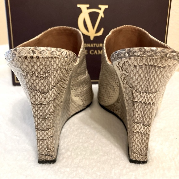 VC Signature Collection Colette Snake Embossed Leather Slip-on EUC - Picture 11 of 16